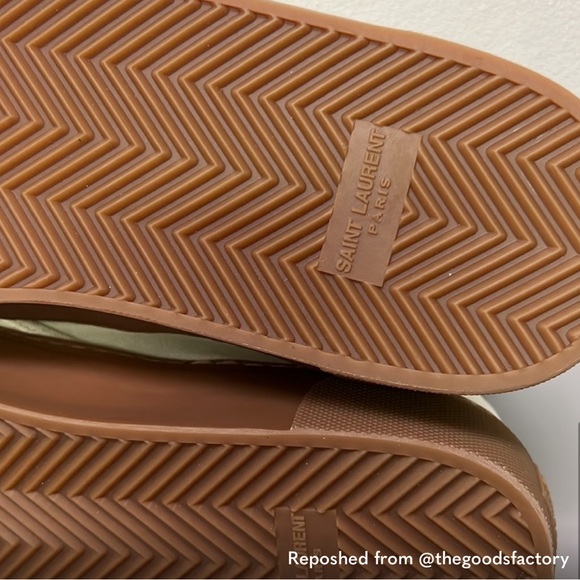 NWOT Saint Laurent Venice Canvas Slip Ons - Picture 9 of 9